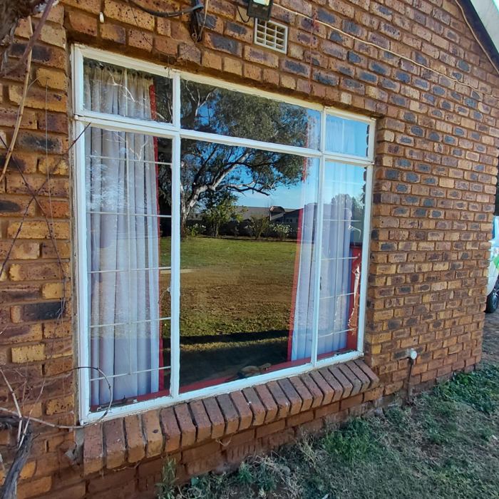 New glass in a home window